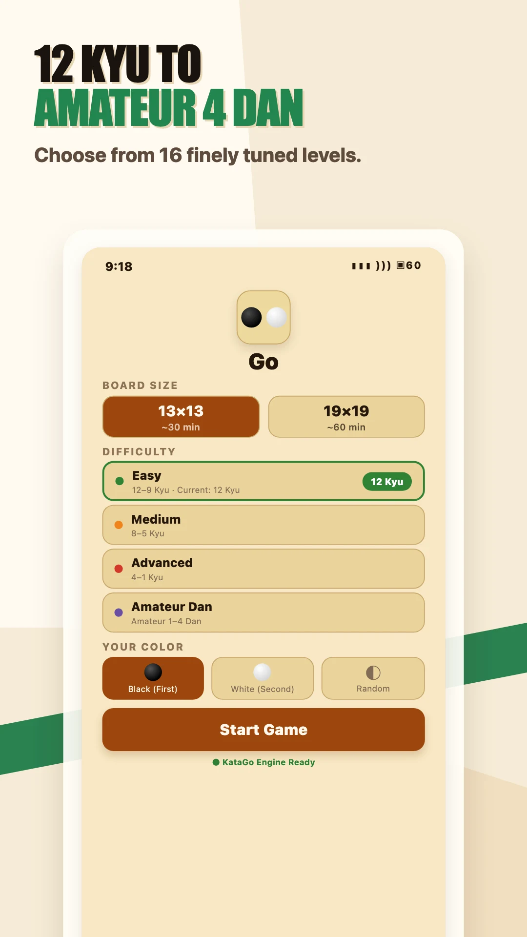Go AI: KataGo Offline Trainer screenshot